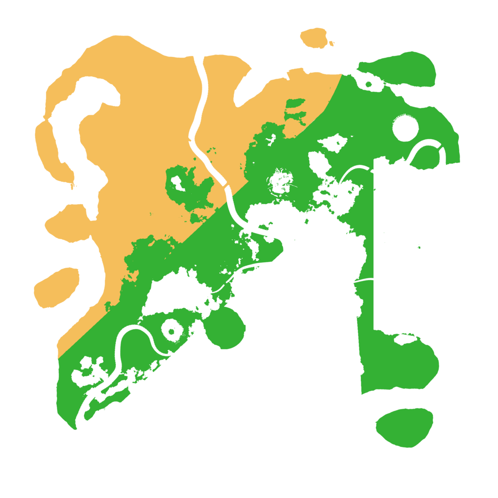Biome Rust Map: Procedural Map, Size: 3500, Seed: 89557555