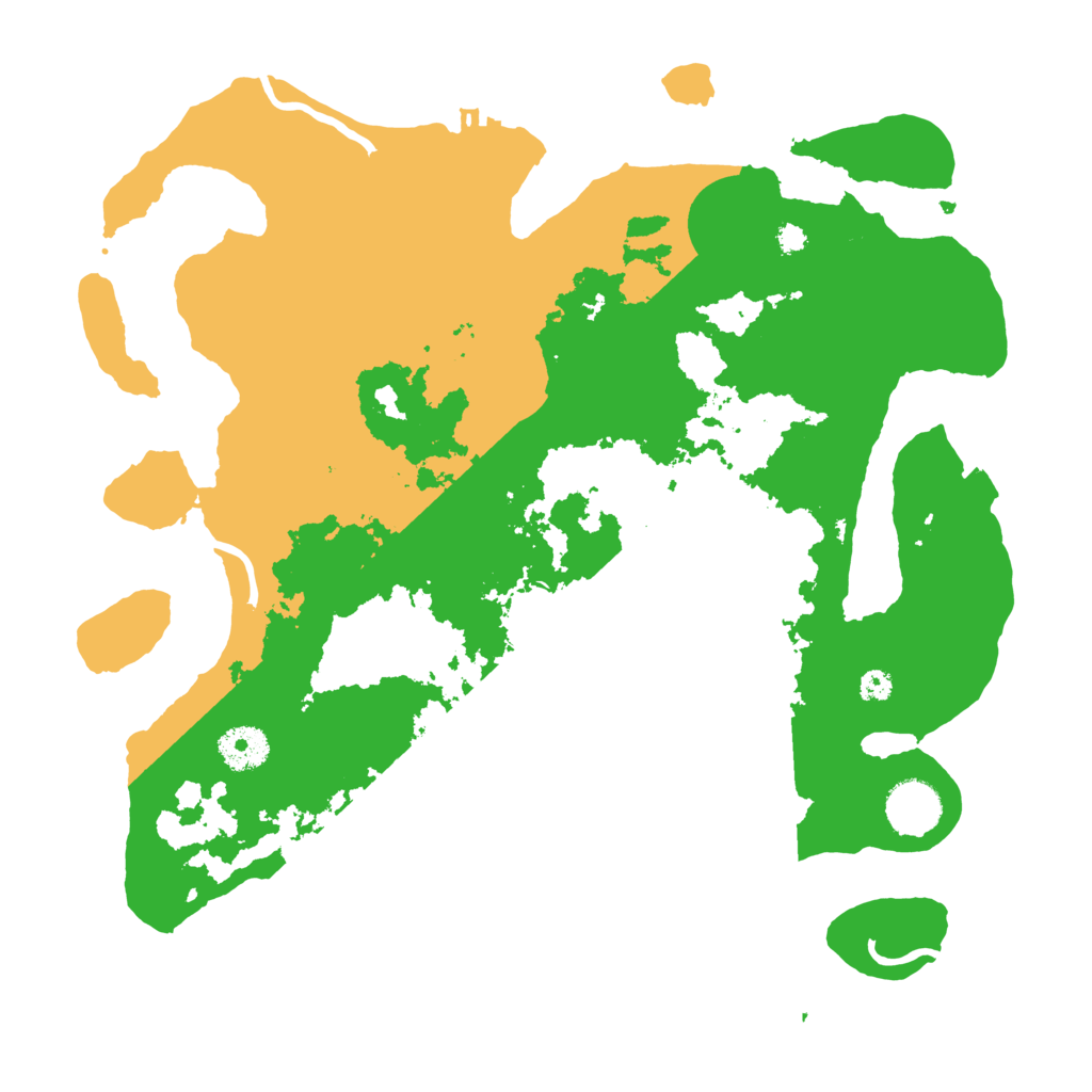 Biome Rust Map: Procedural Map, Size: 3500, Seed: 89557555