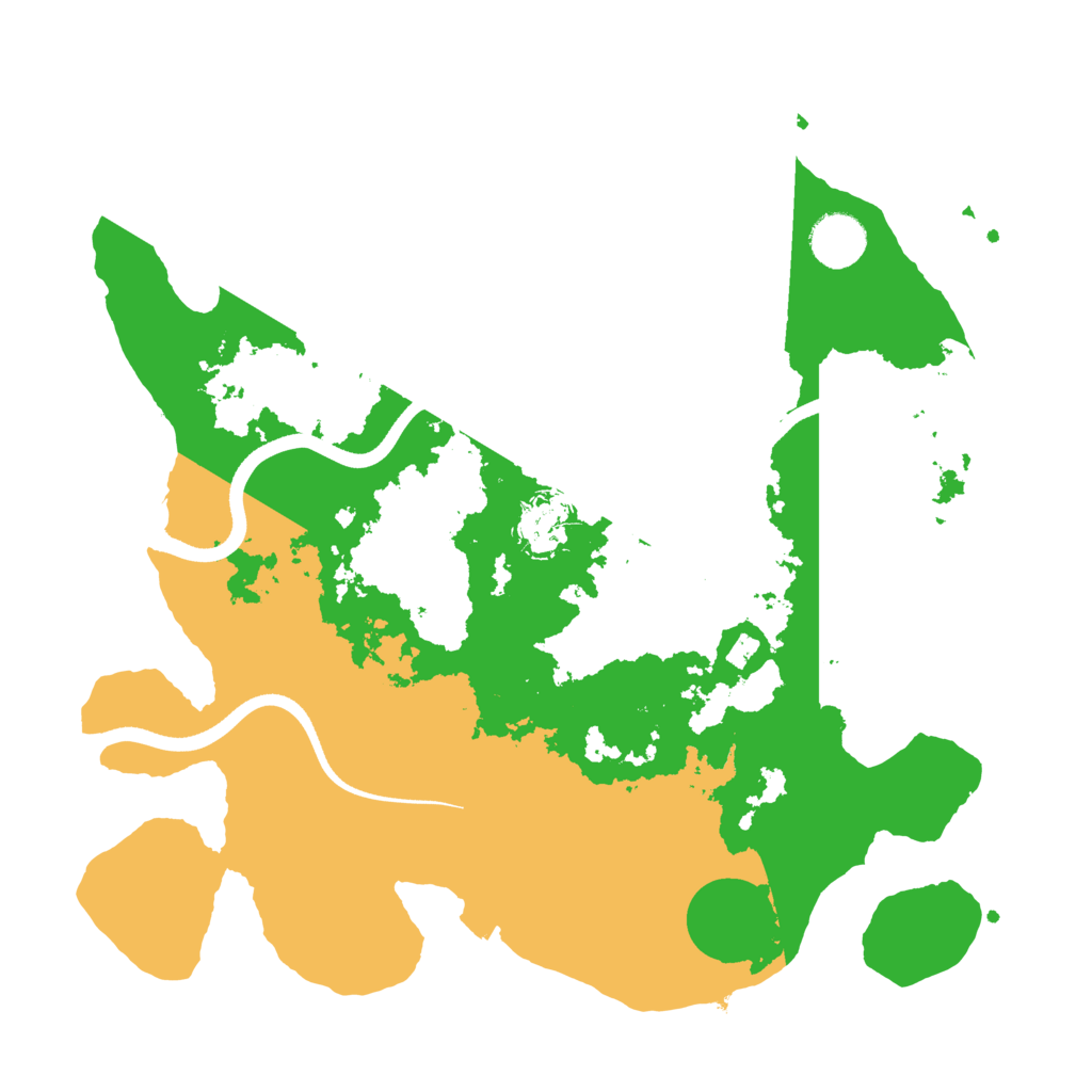 Biome Rust Map: Procedural Map, Size: 3500, Seed: 263744760