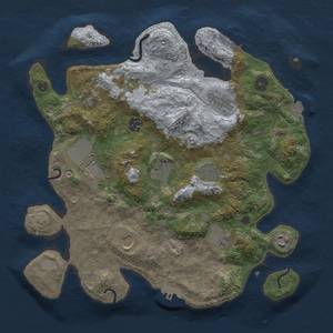 Thumbnail Rust Map: Procedural Map, Size: 3500, Seed: 263744760, 17 Monuments