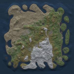 Thumbnail Rust Map: Procedural Map, Size: 4500, Seed: 265469774, 19 Monuments