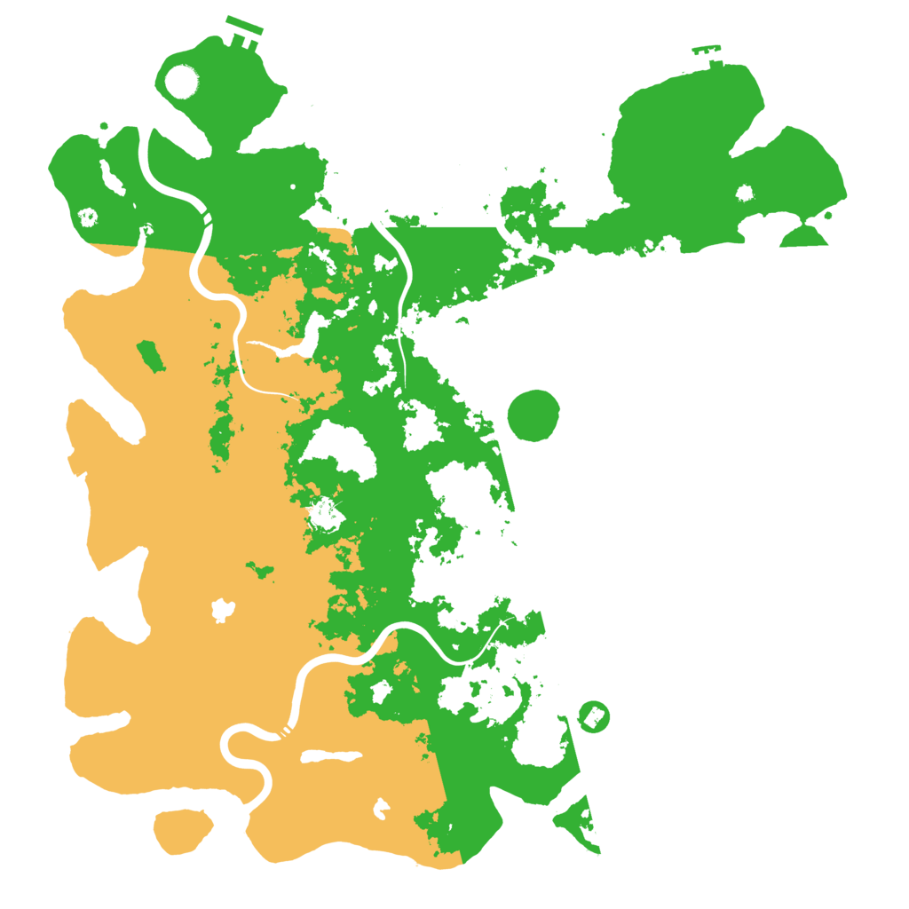 Biome Rust Map: Procedural Map, Size: 4800, Seed: 534363