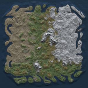 Thumbnail Rust Map: Procedural Map, Size: 6000, Seed: 746561701, 19 Monuments