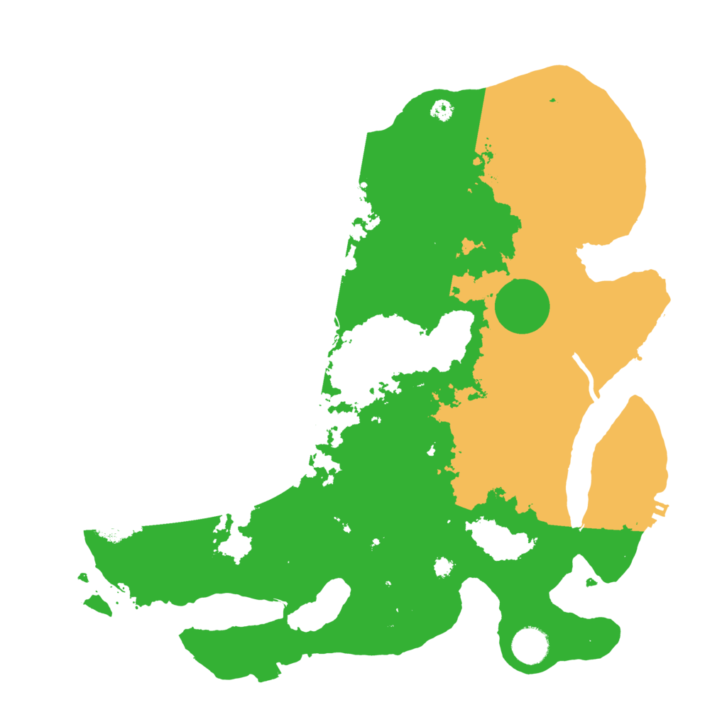 Biome Rust Map: Procedural Map, Size: 3500, Seed: 25458630