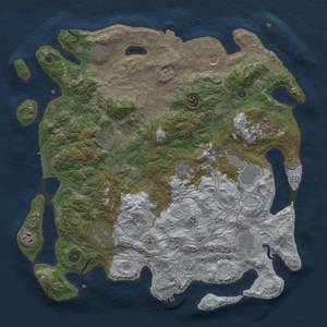 Thumbnail Rust Map: Procedural Map, Size: 4250, Seed: 1334144903, 19 Monuments