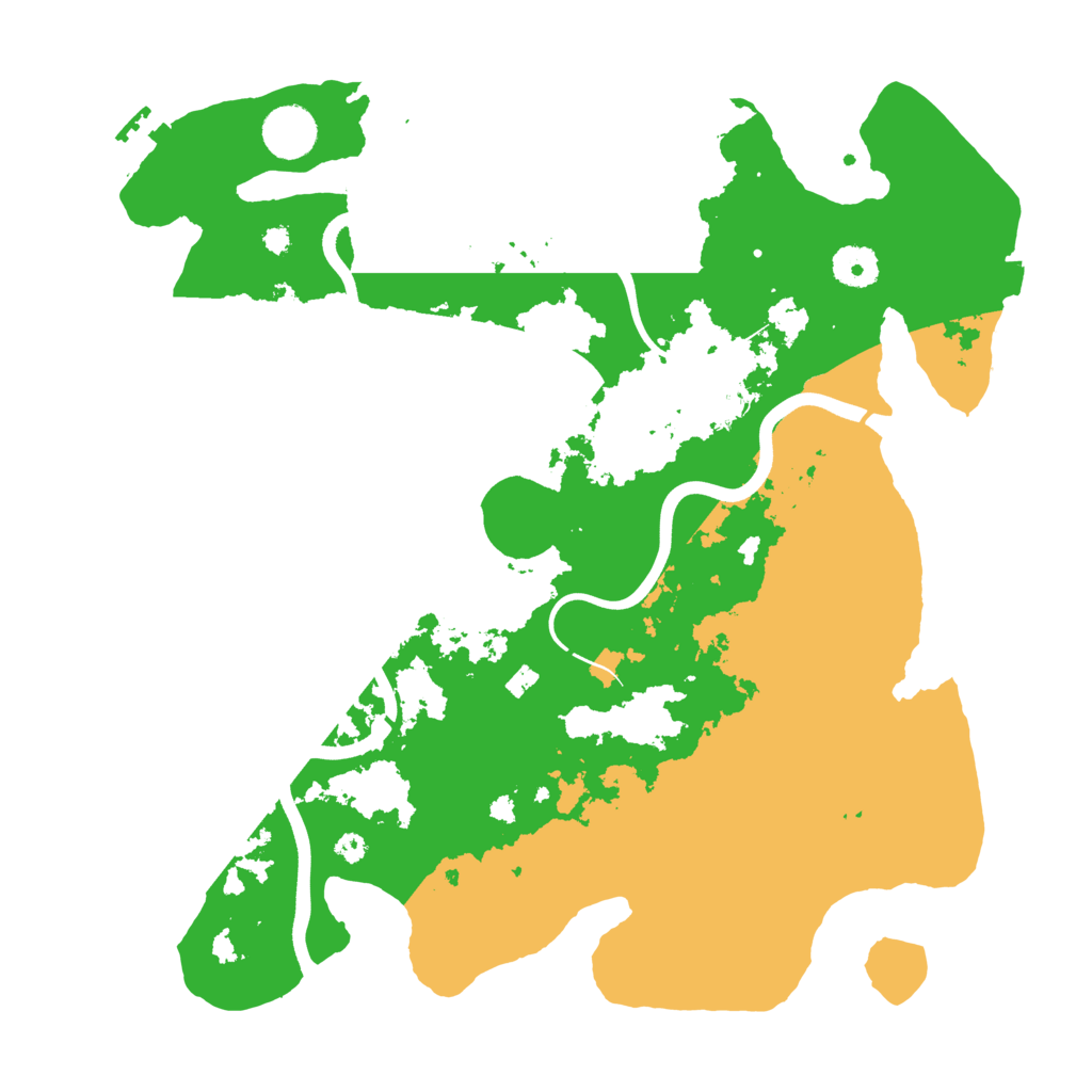 Biome Rust Map: Procedural Map, Size: 3700, Seed: 604593990