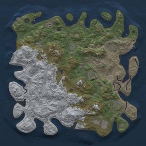 Thumbnail Rust Map: Procedural Map, Size: 4500, Seed: 1386215497, 18 Monuments