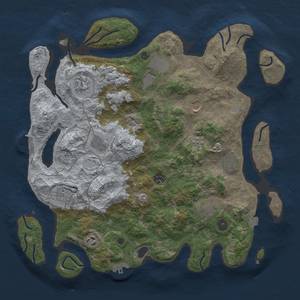 Thumbnail Rust Map: Procedural Map, Size: 4000, Seed: 919503348, 18 Monuments