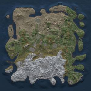 Thumbnail Rust Map: Procedural Map, Size: 4250, Seed: 7122023, 19 Monuments