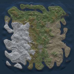 Thumbnail Rust Map: Procedural Map, Size: 4500, Seed: 541443724, 19 Monuments