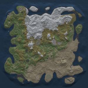 Thumbnail Rust Map: Procedural Map, Size: 4500, Seed: 644546368, 19 Monuments