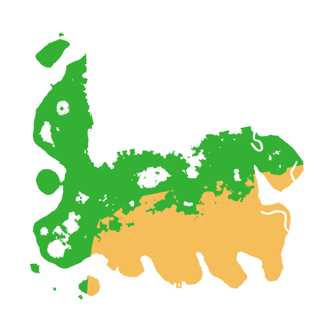 Biome Rust Map: Procedural Map, Size: 3500, Seed: 9986125