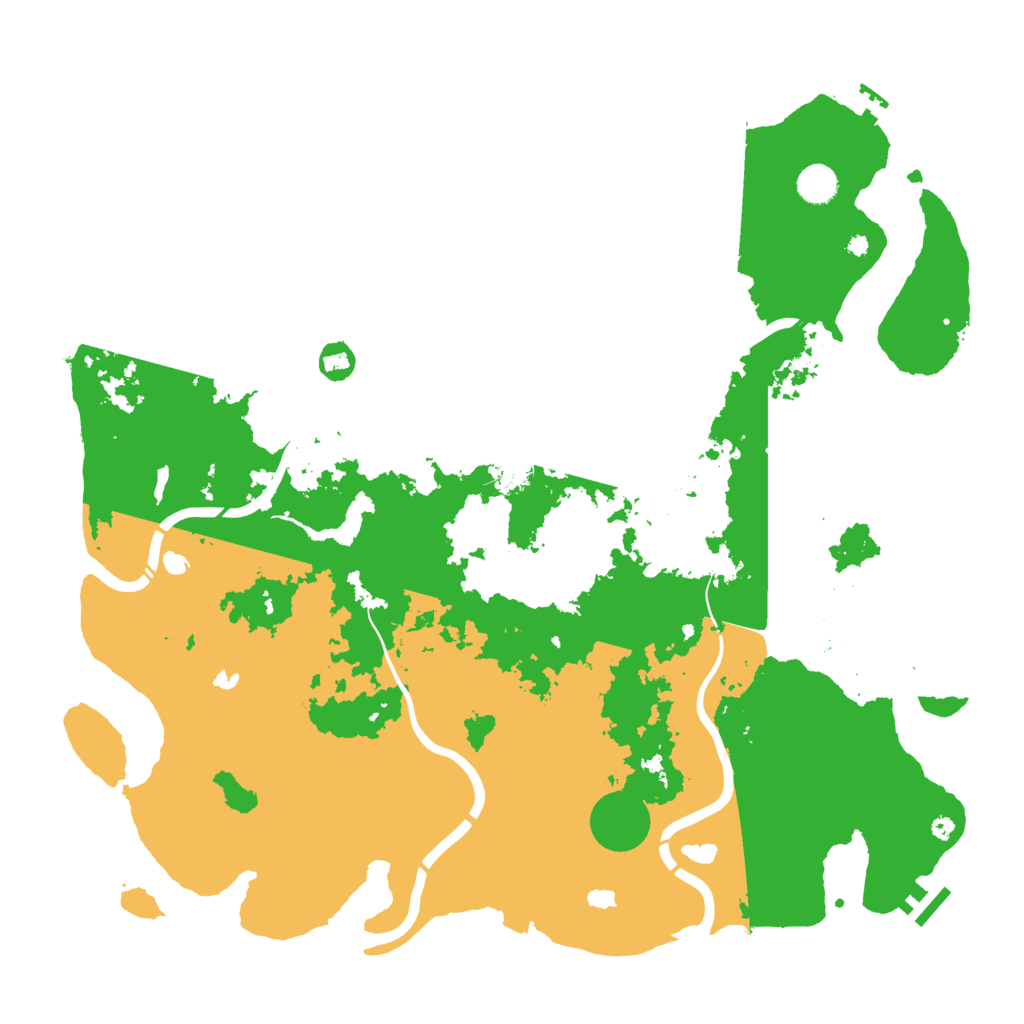 Biome Rust Map: Procedural Map, Size: 4500, Seed: 500774