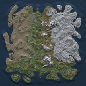 Thumbnail Rust Map: Procedural Map, Size: 5000, Seed: 766284375, 19 Monuments