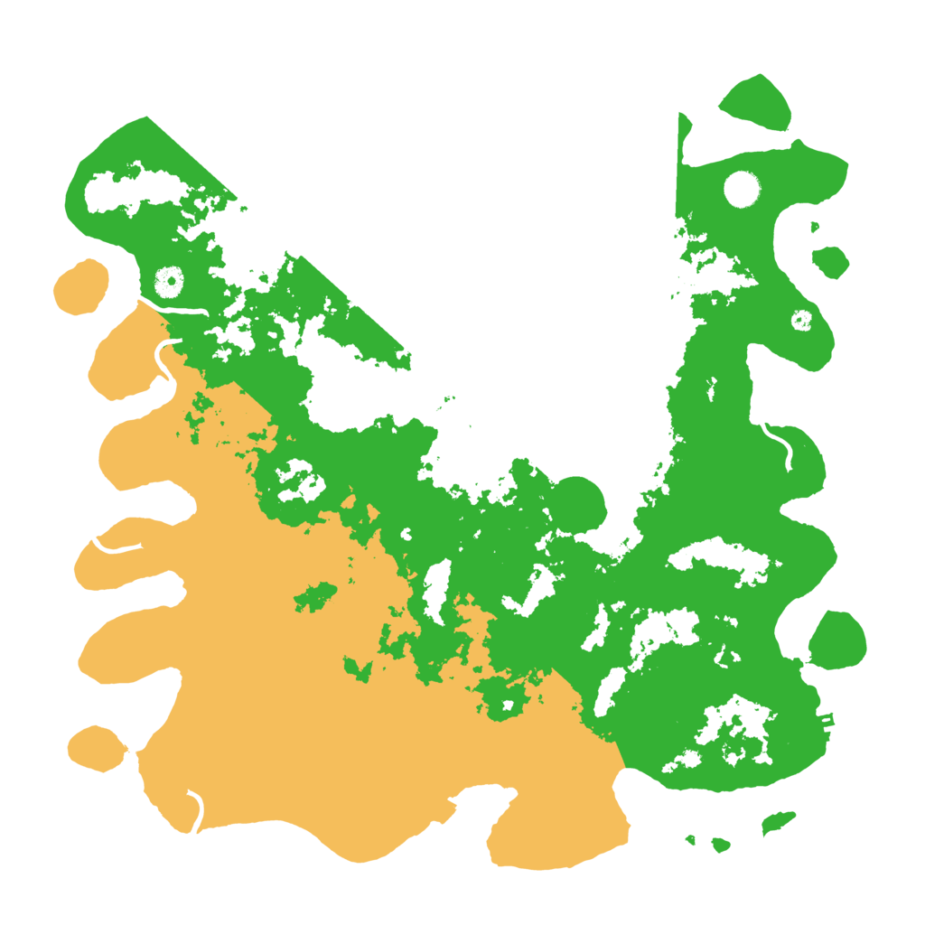 Biome Rust Map: Procedural Map, Size: 4500, Seed: 696969696