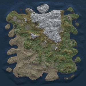 Thumbnail Rust Map: Procedural Map, Size: 4500, Seed: 696969696, 19 Monuments