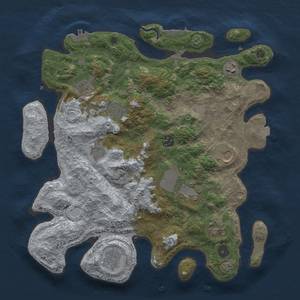 Thumbnail Rust Map: Procedural Map, Size: 3750, Seed: 87782505, 17 Monuments