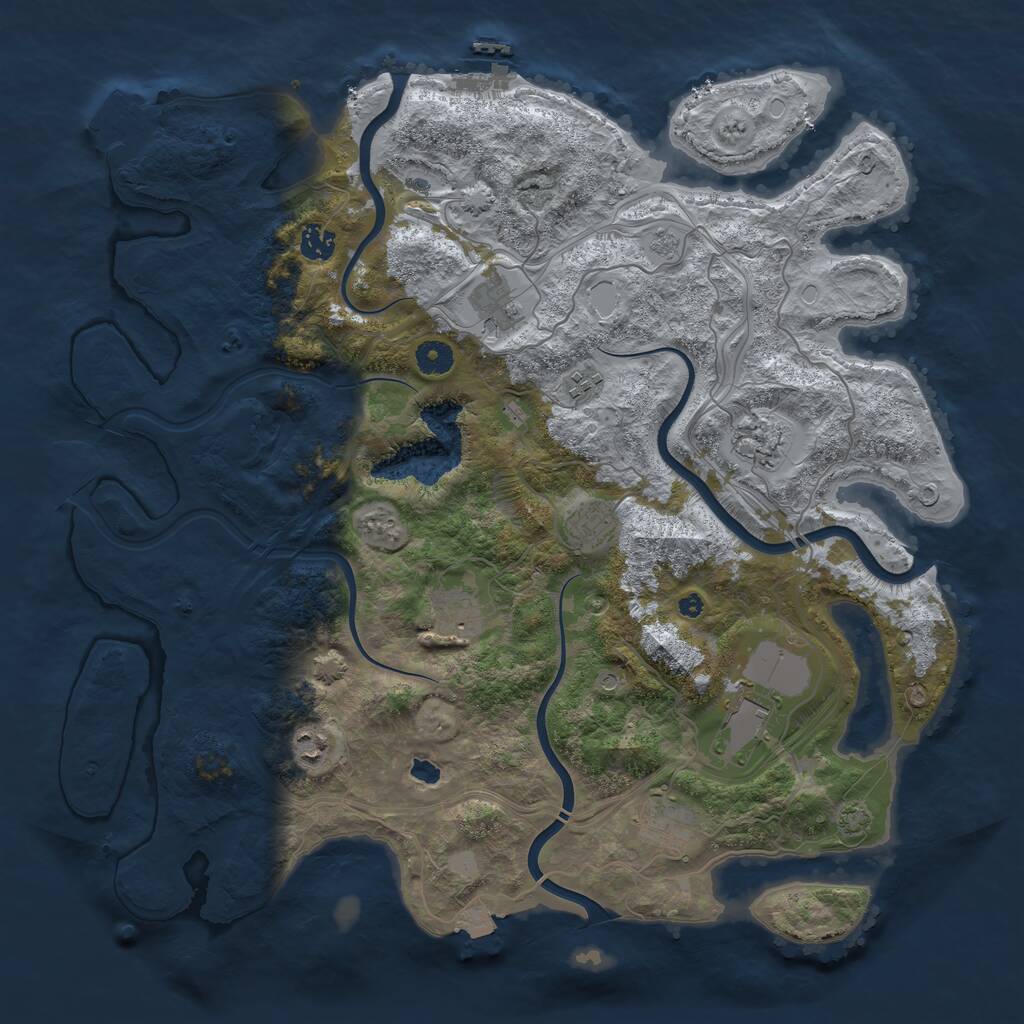 Rust Map: Procedural Map, Size: 4250, Seed: 547, 15 Monuments
