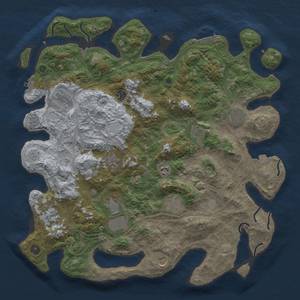 Thumbnail Rust Map: Procedural Map, Size: 4500, Seed: 2115073141, 19 Monuments