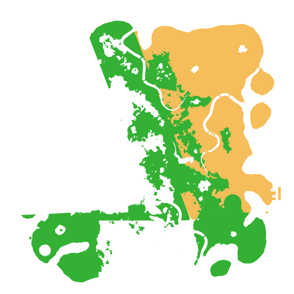 Biome Rust Map: Procedural Map, Size: 4500, Seed: 66666666