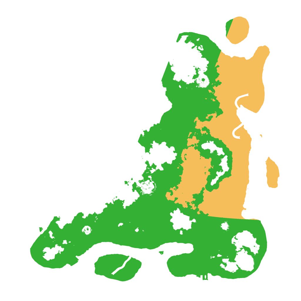 Biome Rust Map: Procedural Map, Size: 3500, Seed: 498285