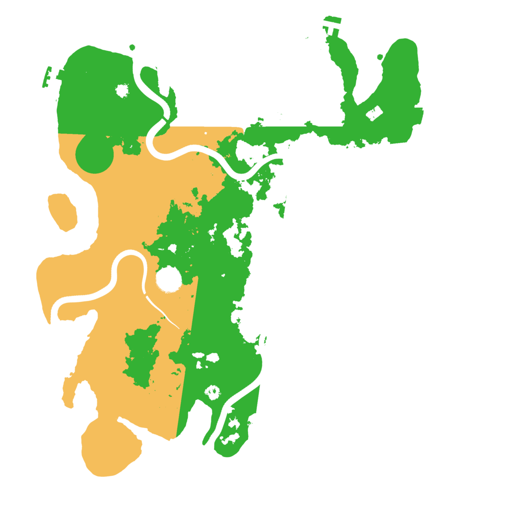 Biome Rust Map: Procedural Map, Size: 3500, Seed: 585336259