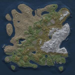 Thumbnail Rust Map: Procedural Map, Size: 4250, Seed: 901305663, 15 Monuments