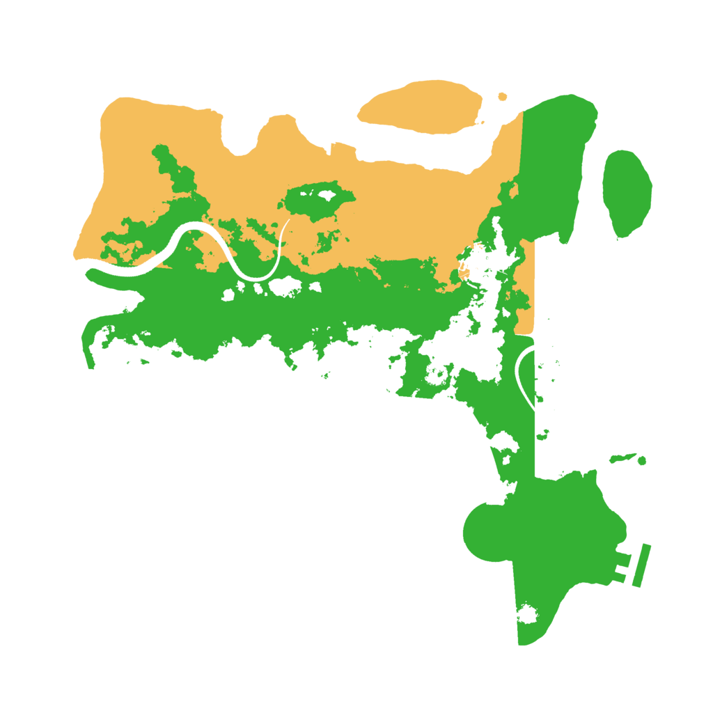 Biome Rust Map: Procedural Map, Size: 3300, Seed: 1486994639