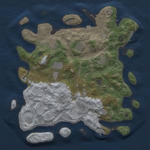 Thumbnail Rust Map: Procedural Map, Size: 4000, Seed: 1460225807, 17 Monuments