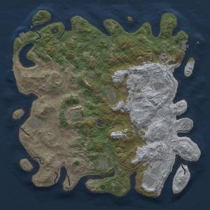 Thumbnail Rust Map: Procedural Map, Size: 4500, Seed: 1852204609, 19 Monuments