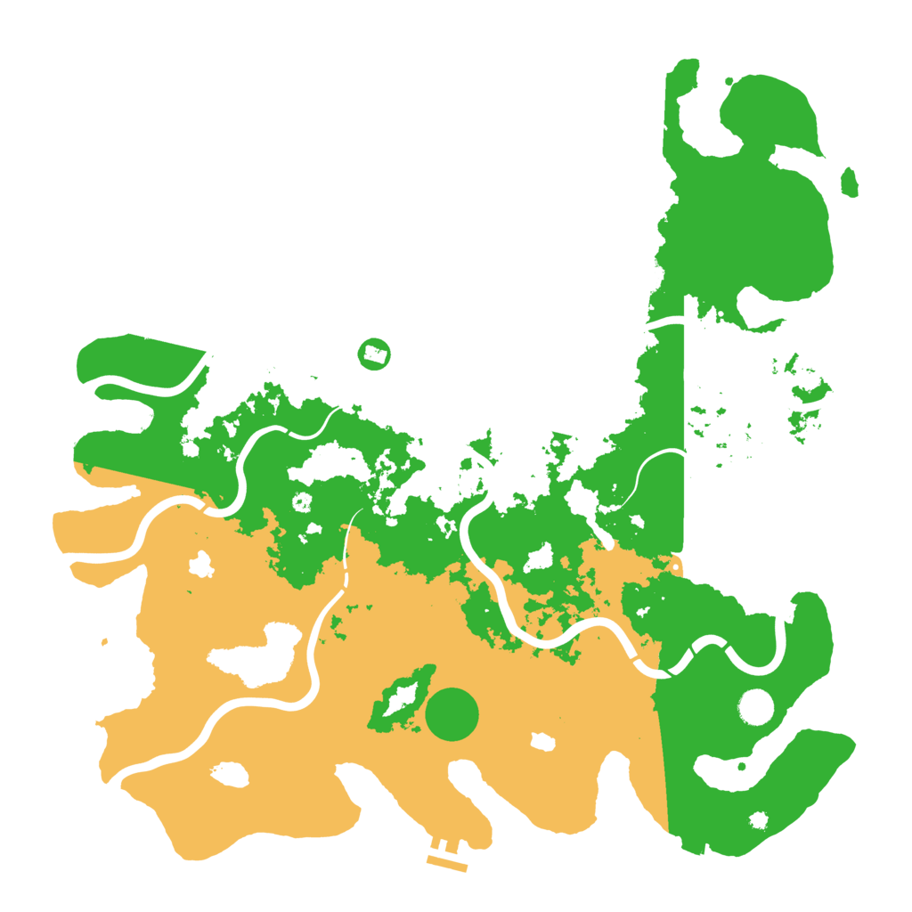 Biome Rust Map: Procedural Map, Size: 4500, Seed: 8962145