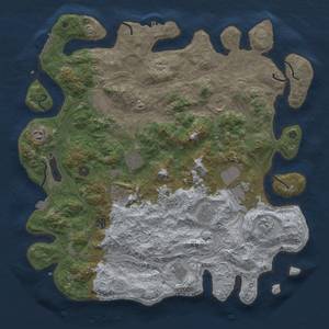 Thumbnail Rust Map: Procedural Map, Size: 4500, Seed: 1031260486, 19 Monuments