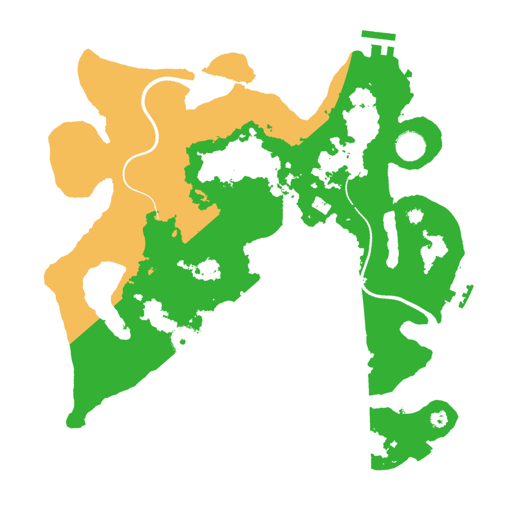 Biome Rust Map: Procedural Map, Size: 3000, Seed: 32496