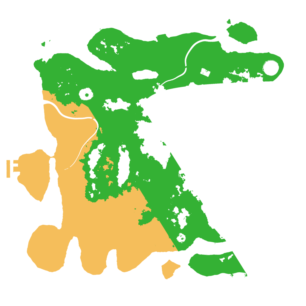 Biome Rust Map: Procedural Map, Size: 3500, Seed: 930237586