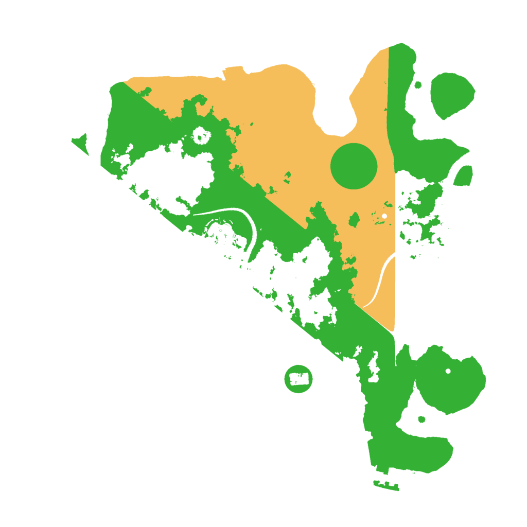 Biome Rust Map: Procedural Map, Size: 3000, Seed: 532395744