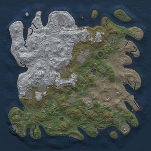 Thumbnail Rust Map: Procedural Map, Size: 4500, Seed: 490686309, 19 Monuments