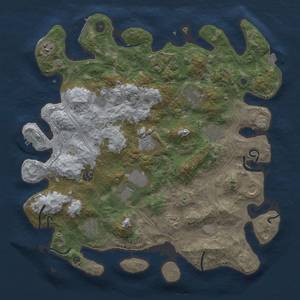 Thumbnail Rust Map: Procedural Map, Size: 4250, Seed: 609898352, 19 Monuments