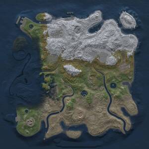 Thumbnail Rust Map: Procedural Map, Size: 3700, Seed: 503451072, 16 Monuments
