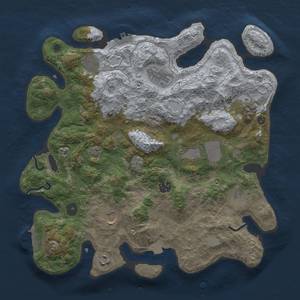 Thumbnail Rust Map: Procedural Map, Size: 3700, Seed: 503451072, 17 Monuments