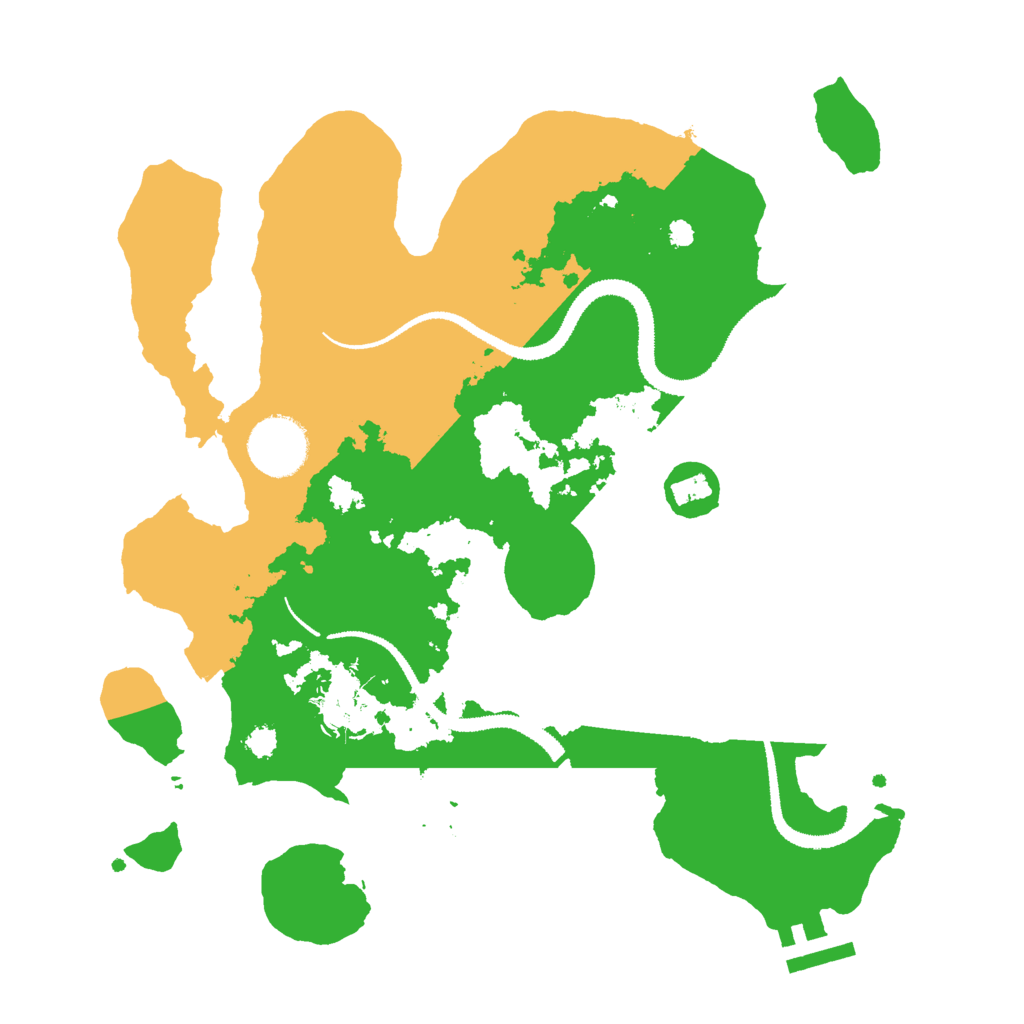 Biome Rust Map: Procedural Map, Size: 3000, Seed: 258483212
