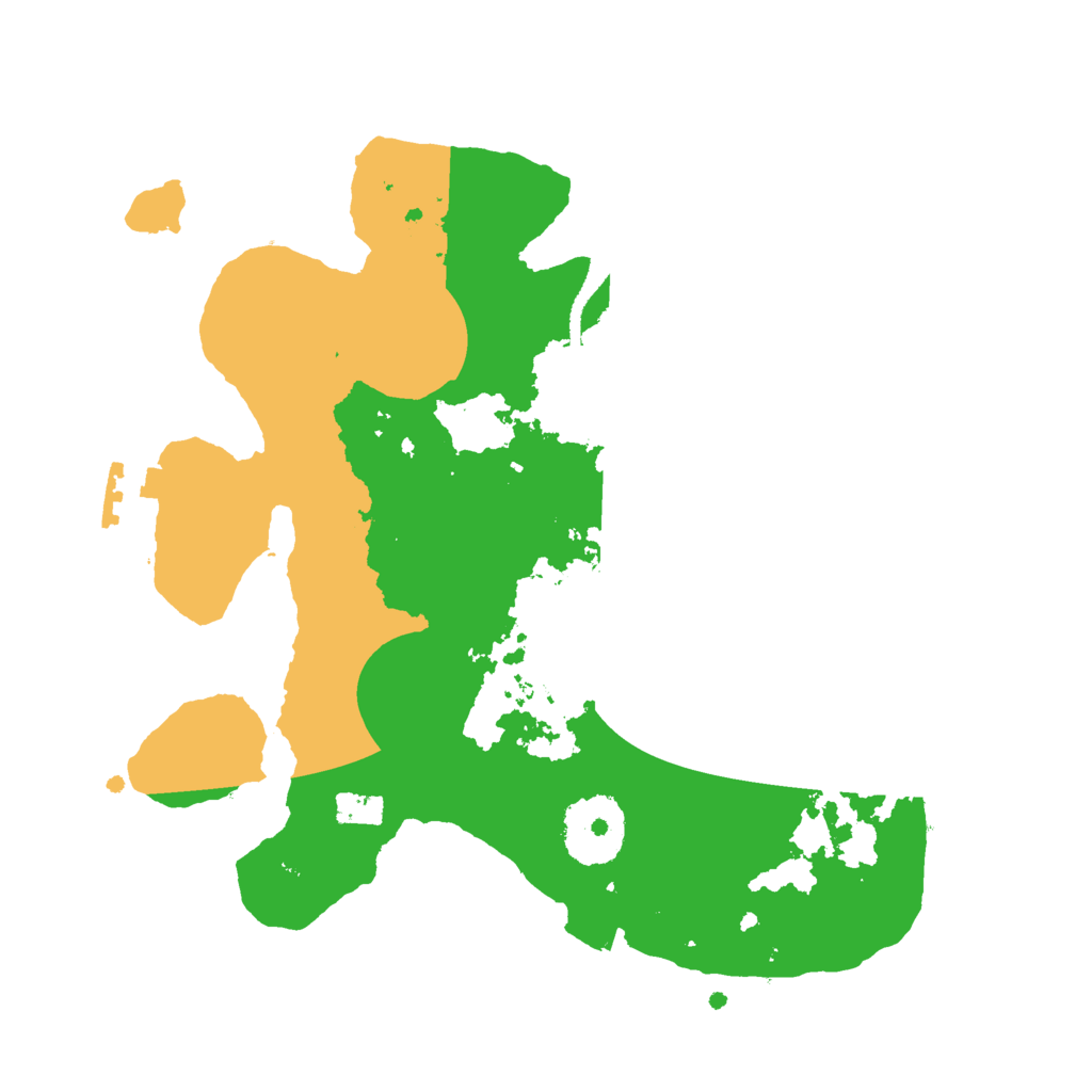 Biome Rust Map: Procedural Map, Size: 2500, Seed: 18453