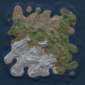 Thumbnail Rust Map: Procedural Map, Size: 3700, Seed: 75511427, 19 Monuments