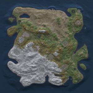 Thumbnail Rust Map: Procedural Map, Size: 3850, Seed: 13823703, 19 Monuments