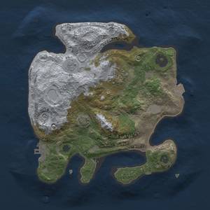 Thumbnail Rust Map: Procedural Map, Size: 2500, Seed: 283600854, 8 Monuments