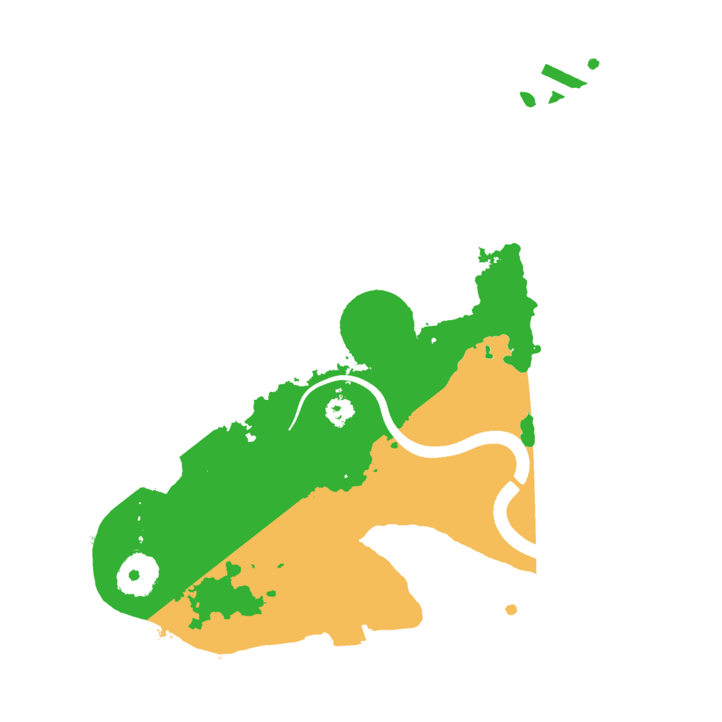Biome Rust Map: Procedural Map, Size: 2600, Seed: 234685840