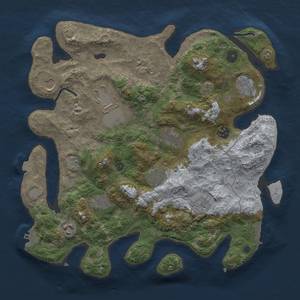 Thumbnail Rust Map: Procedural Map, Size: 3700, Seed: 1914907130, 19 Monuments