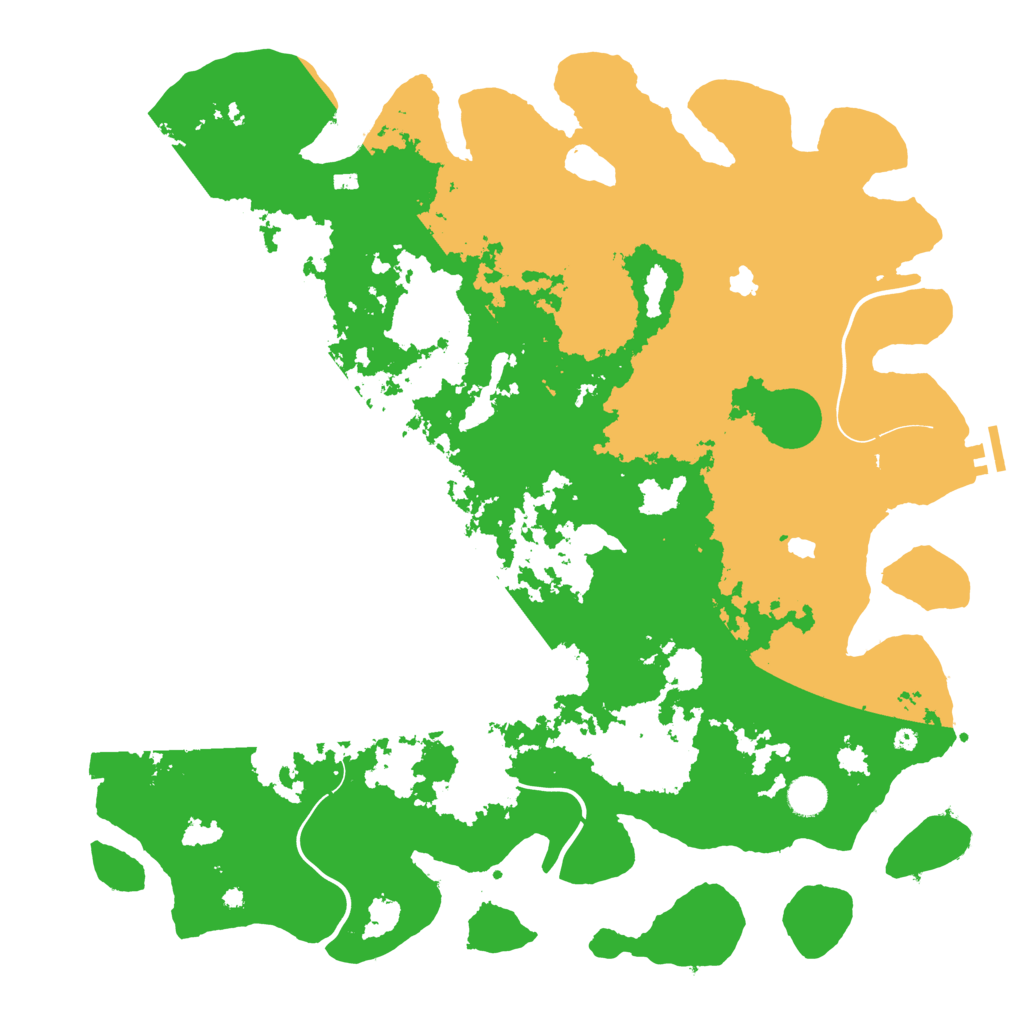 Biome Rust Map: Procedural Map, Size: 4500, Seed: 59897194