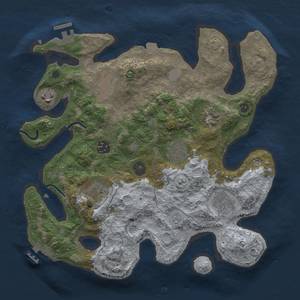 Thumbnail Rust Map: Procedural Map, Size: 3250, Seed: 923320788, 15 Monuments