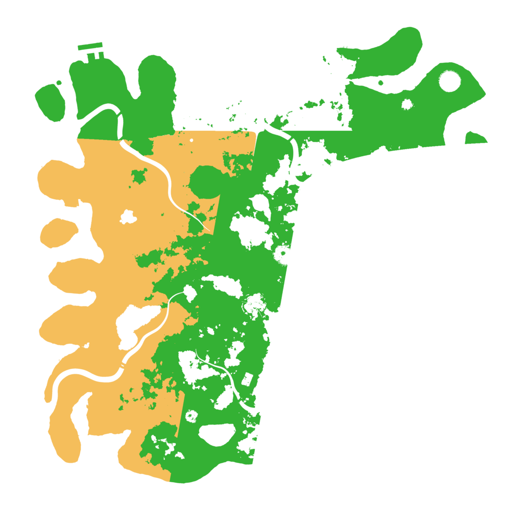 Biome Rust Map: Procedural Map, Size: 4300, Seed: 263347
