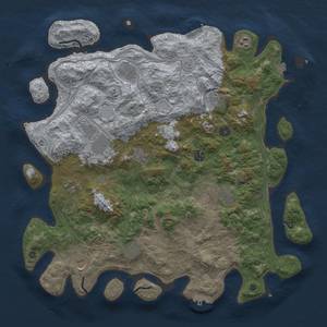 Thumbnail Rust Map: Procedural Map, Size: 4500, Seed: 1654489936, 19 Monuments